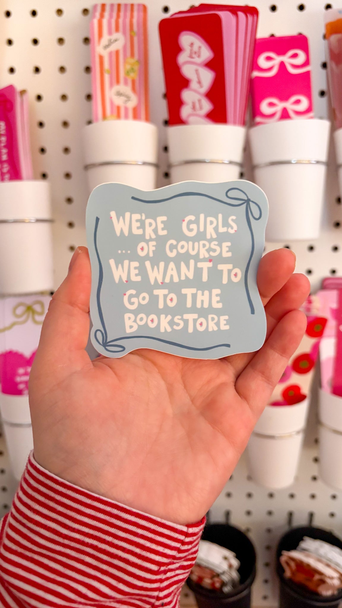 We're Girls... BOOKSTORE Sticker