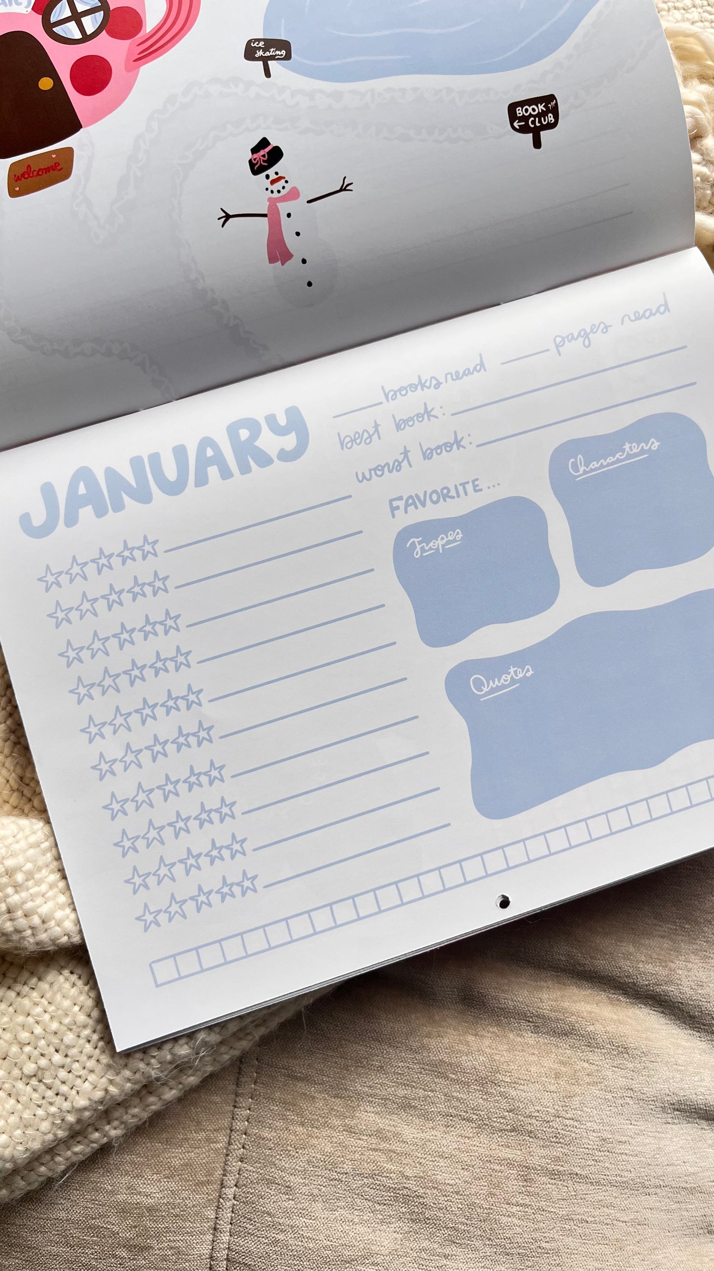 Berry Bookish Reading Calendar