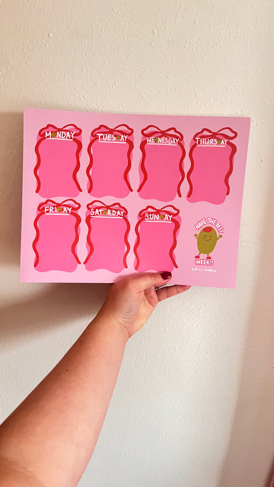 Olive Weekly Planner Pad