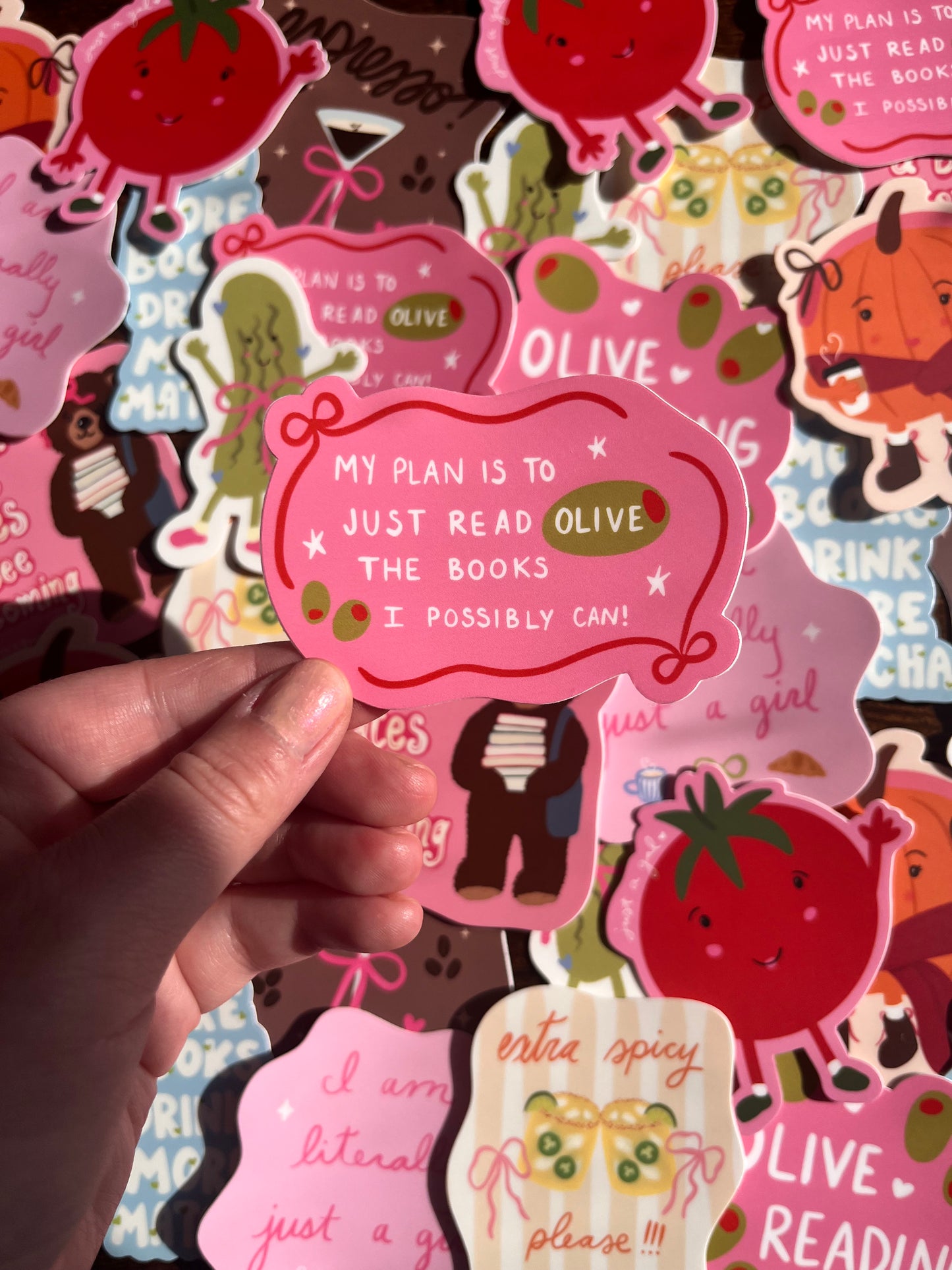 Olive the Books Sticker