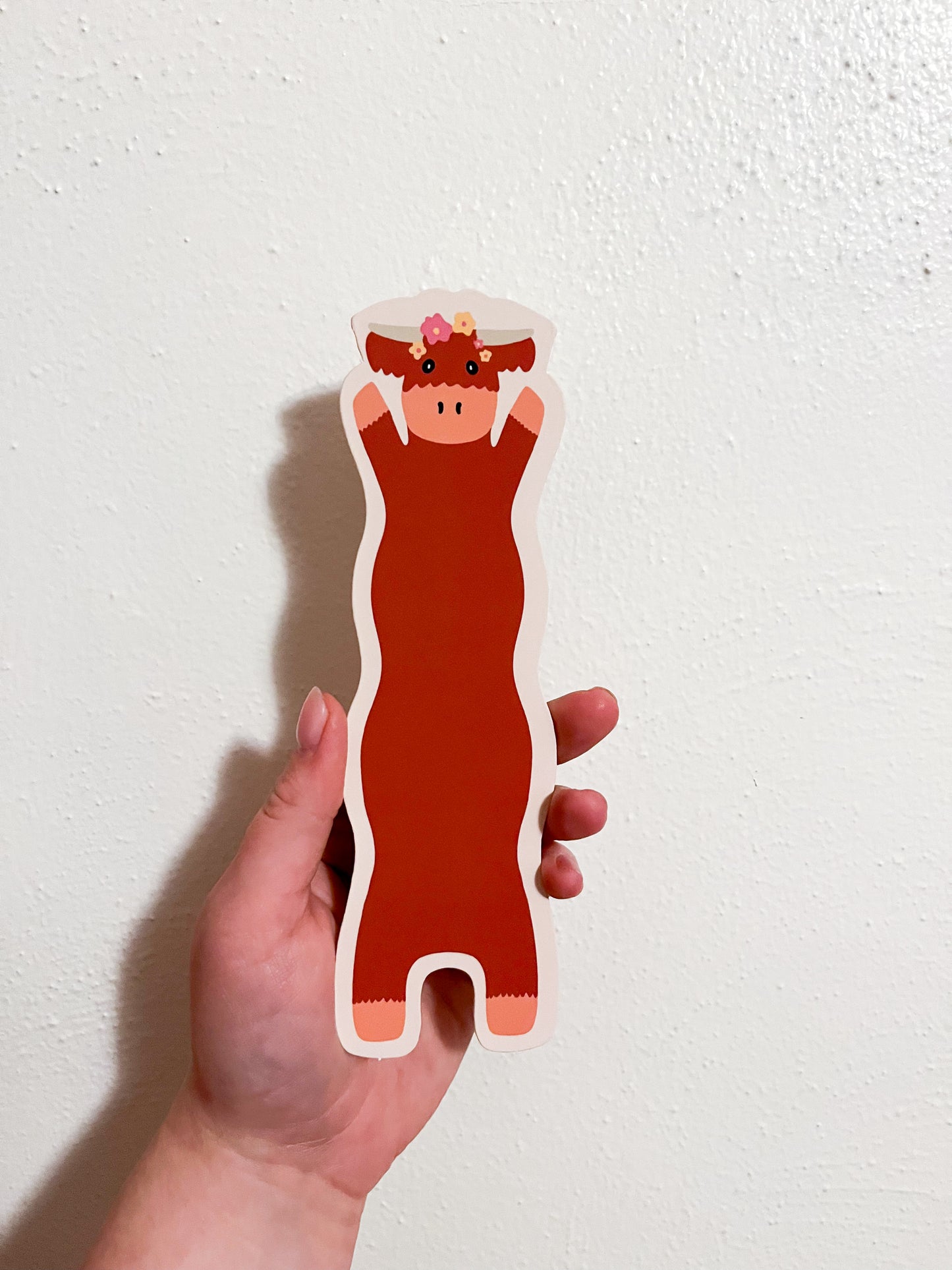 Highland Wavy Cow Bookmark