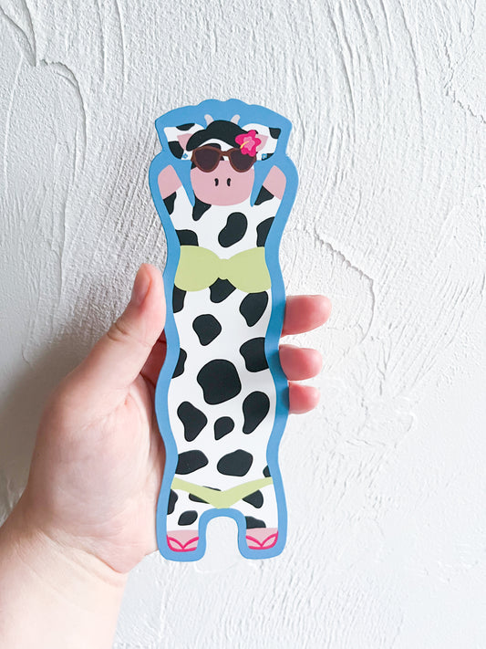 Beach Wavy Cow Bookmark