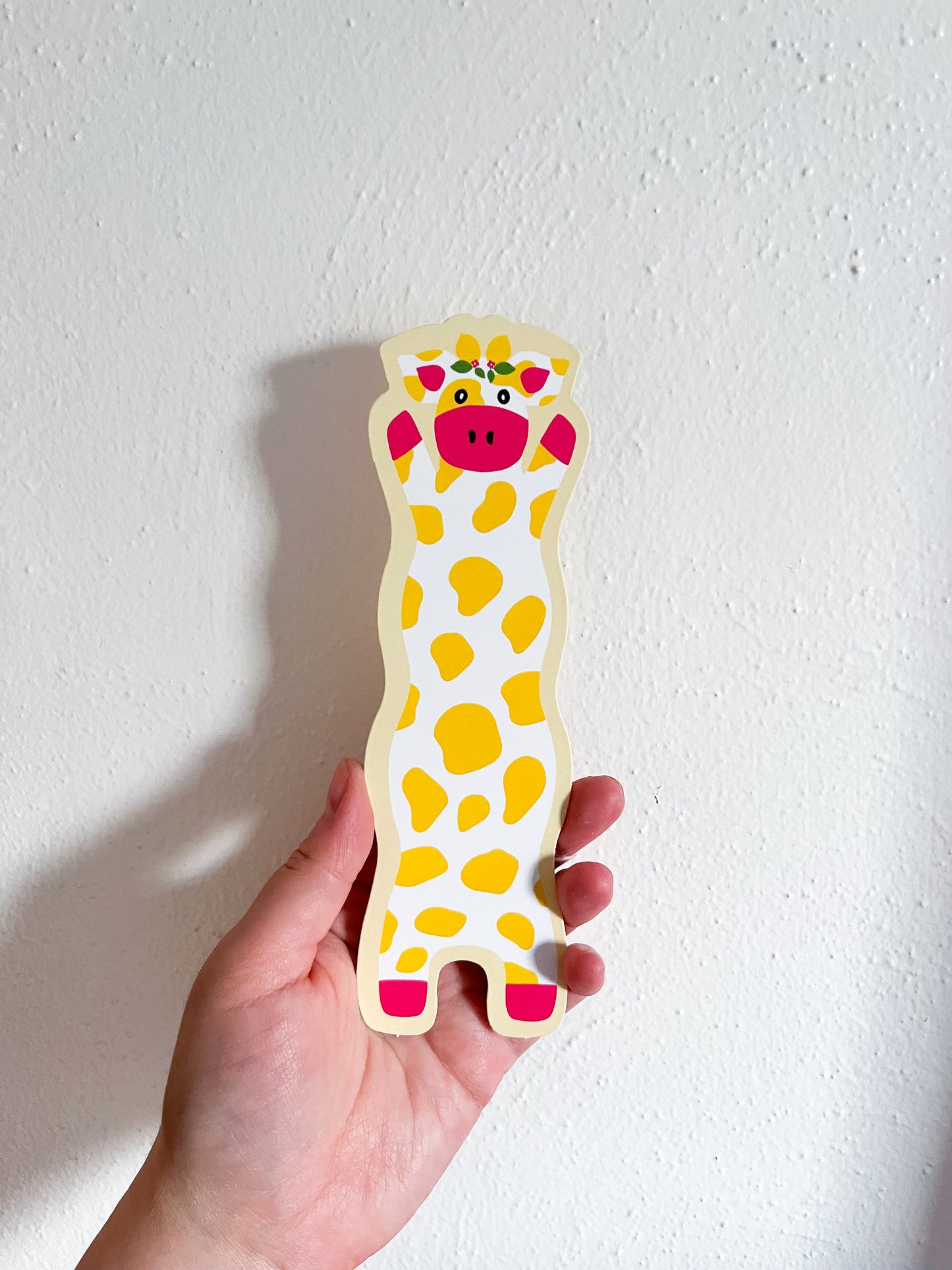 Lemon Wavy Cow Bookmark